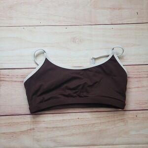 MUSERA‎ SPORT Sports Bra Womens M Brown Lightly Lined Removable Pads Wireless